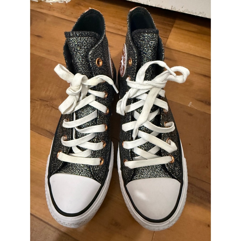 Converse Chuck Taylor All Star Lift Platform High Top Glitter Sneakers A01301C - Picture 3 of 6